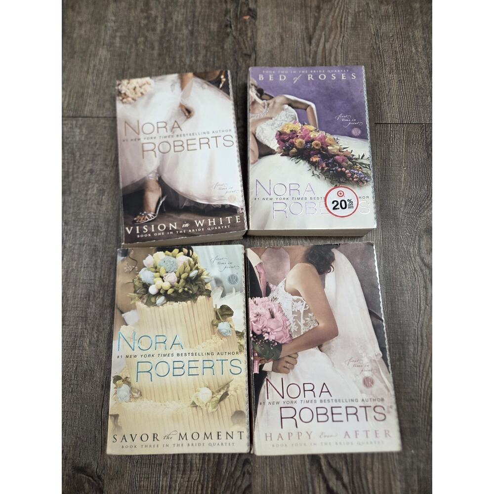 Nora Roberts PB Book Complete In The Bride Quartet Series Set Books 1-4